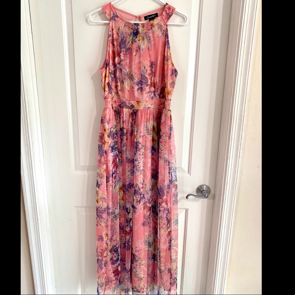 Open for offers Beautiful floral pink maxi dress